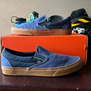 Vans gum slip ons